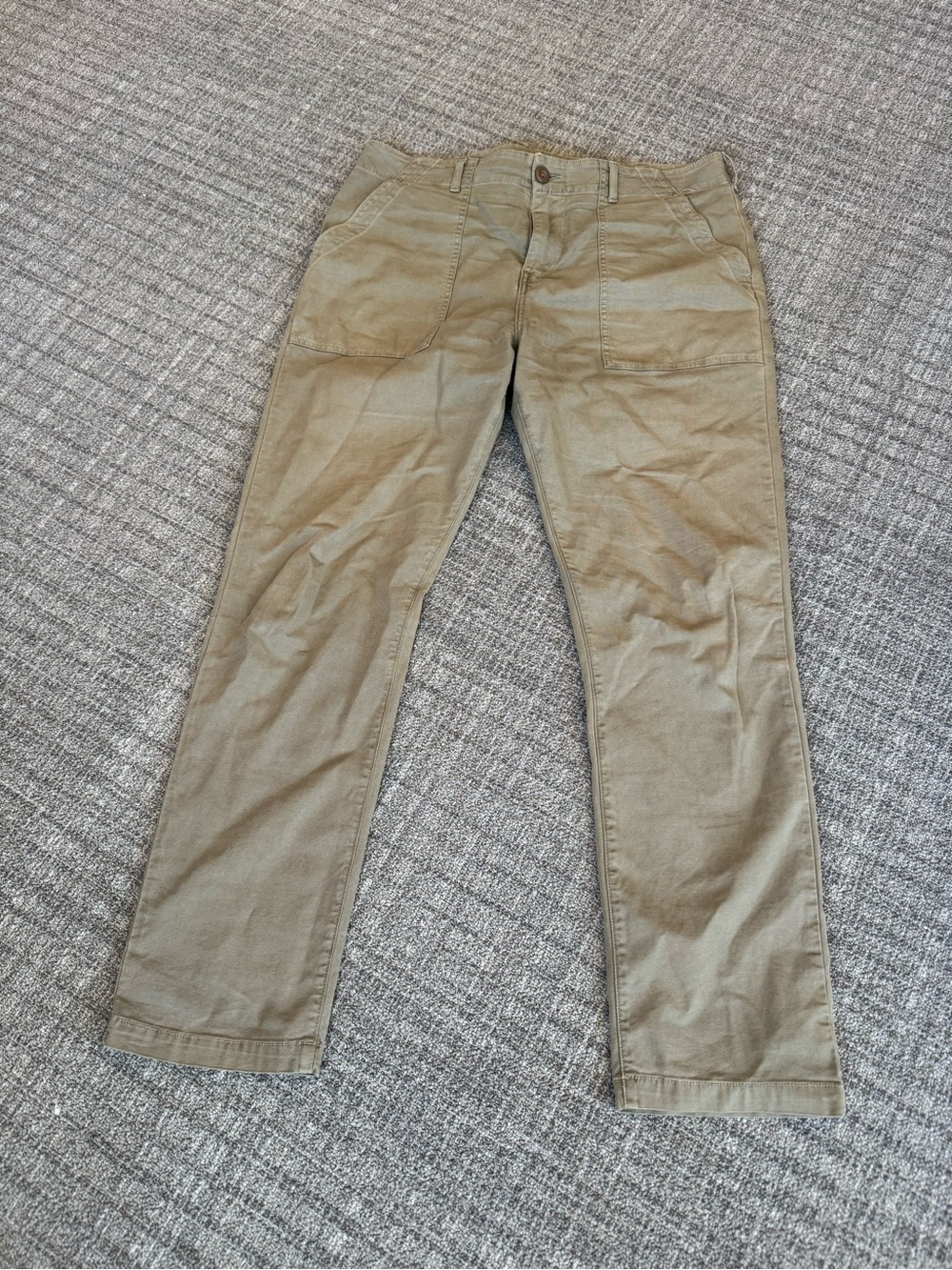 Hiroshi Kato The Fatigue Pants Stretch Oxford Moss